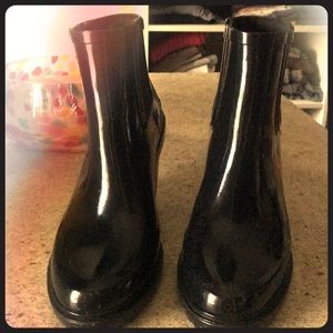 High heeled Hunter boots